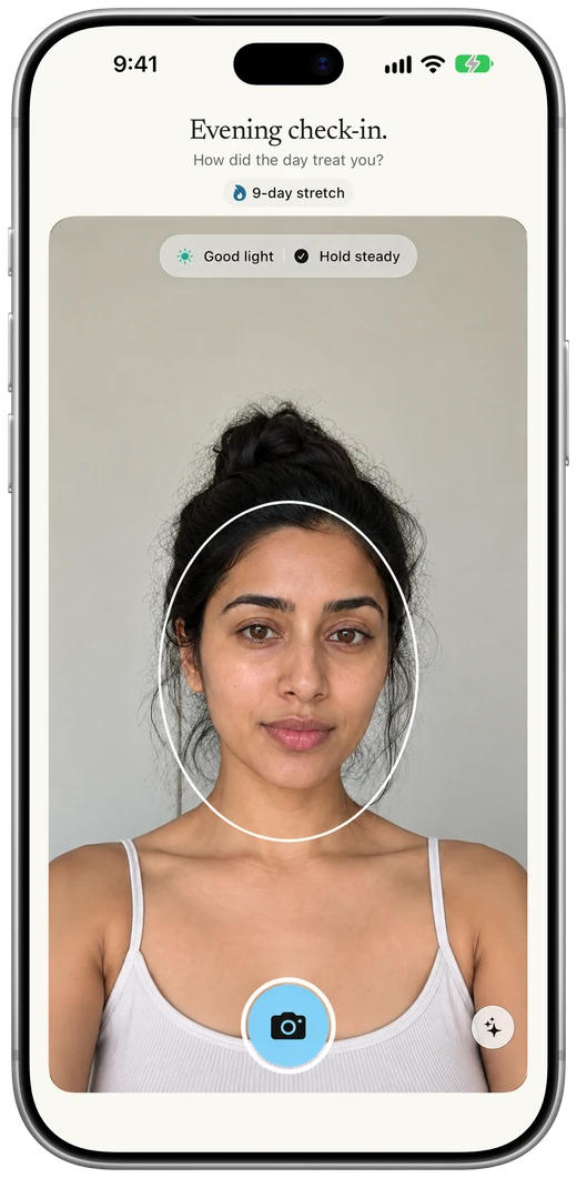Sumi’s check-in camera confirming good light and a steady hold